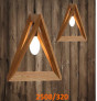 Đèn thả gỗ hình tam giác 173