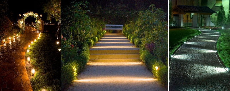 Sử dụng đèn chiếu sáng trong thiết kế sân vườn